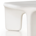 Dante Coffee Table, White Concrete, 42"W x 42"D x 16"H