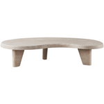 Lucca Organic Coffee Table, Travertine Natural