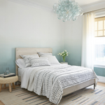 Ravel Stripe Blue Handwoven Wool Rug