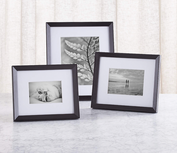 Icon Wood Black Picture Frame, 4" x 6"