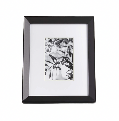 Icon Wood Black Picture Frame, 4" x 6"