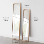 Hinoki Wood Floor Mirror, 2 Sizes
