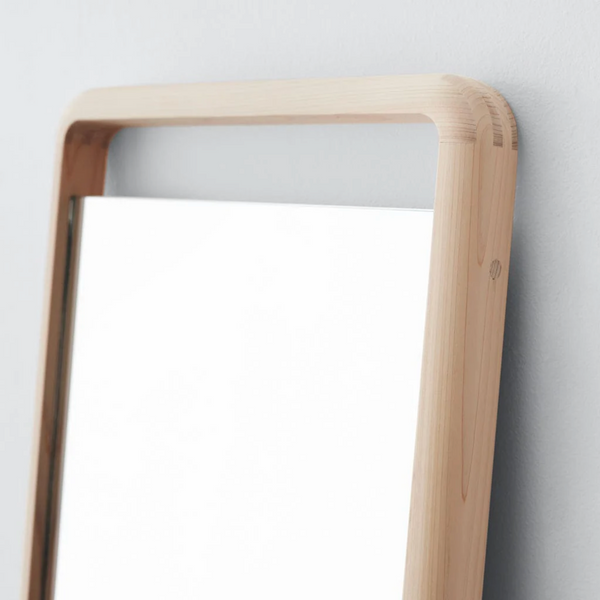 Hinoki Wood Floor Mirror, 2 Sizes