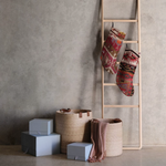 Hinoki Wood Ladder, 70.8"H x 18"W x 1.5"D