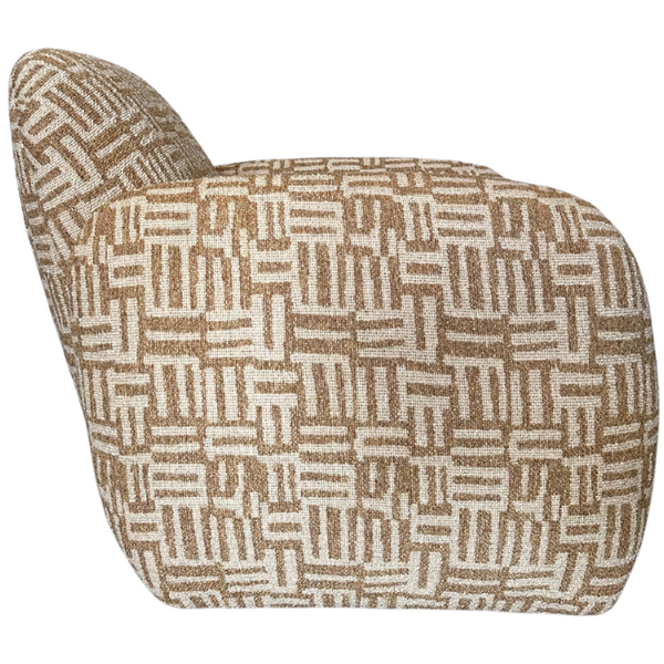 Blake Swivel Chair, Flaca Walnut