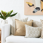 Lido Elm Linen Cushion, 22" x 22"