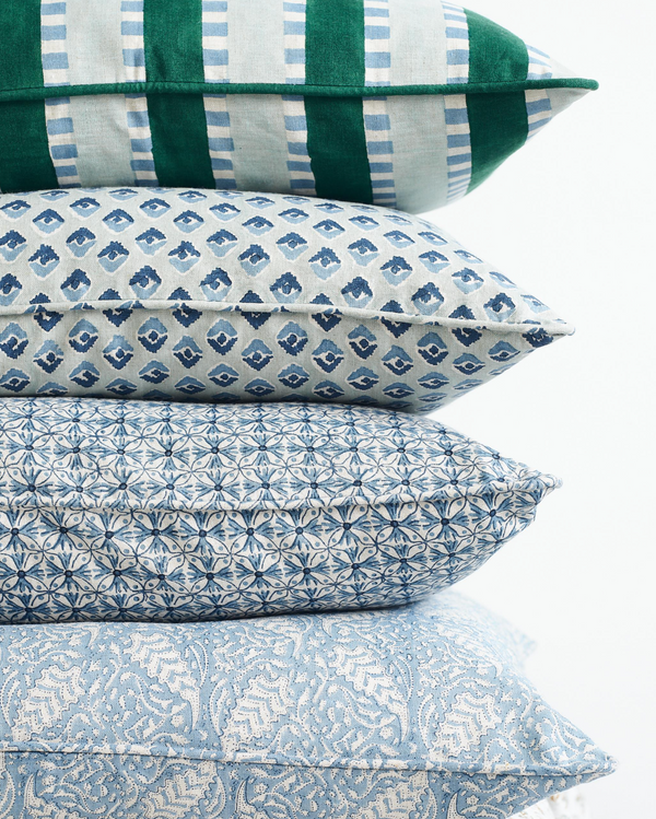 Marrakesh Byzantine Linen Cushion, 14" x 22"