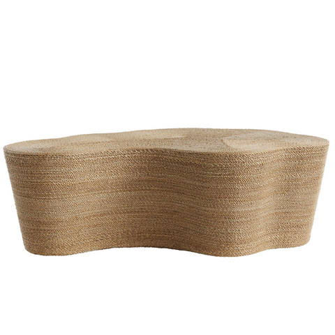 Meadow Coffee Table, Natural Abaca