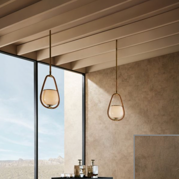 Arlie Pendant, Antique Brass