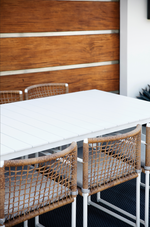Loop Dining Chair, Aluminum White/ Siesta Ivory