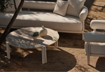 Cove Luxe Lounge Chair, Aluminum Bone/Riviera Ivory