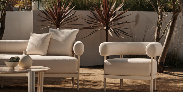 Cove Luxe Lounge Chair, Aluminum Bone/Riviera Ivory