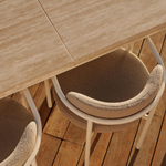 Porto Dining Chair, Aluminum Bone/ Riviera Ivory