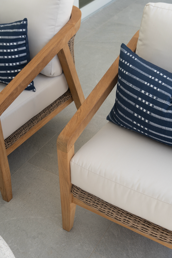 Spencer DS Lounge Chair-Teak/Willow