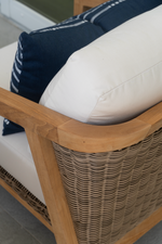 Spencer DS Lounge Chair-Teak/Willow