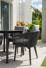 Diva Anthracite Dining Chair, Granite