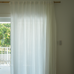 Lush Linen Curtain Panel - White