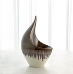 Curved Bowl, Amethyst Drip, Squat