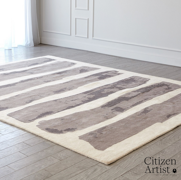 Mindful Rug, Ivory/Grey