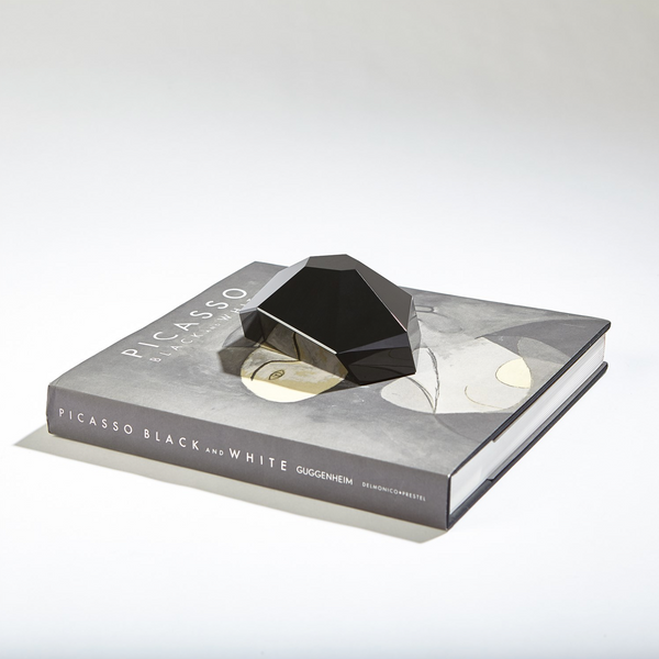 Crystal Paper Weight, Black, Small