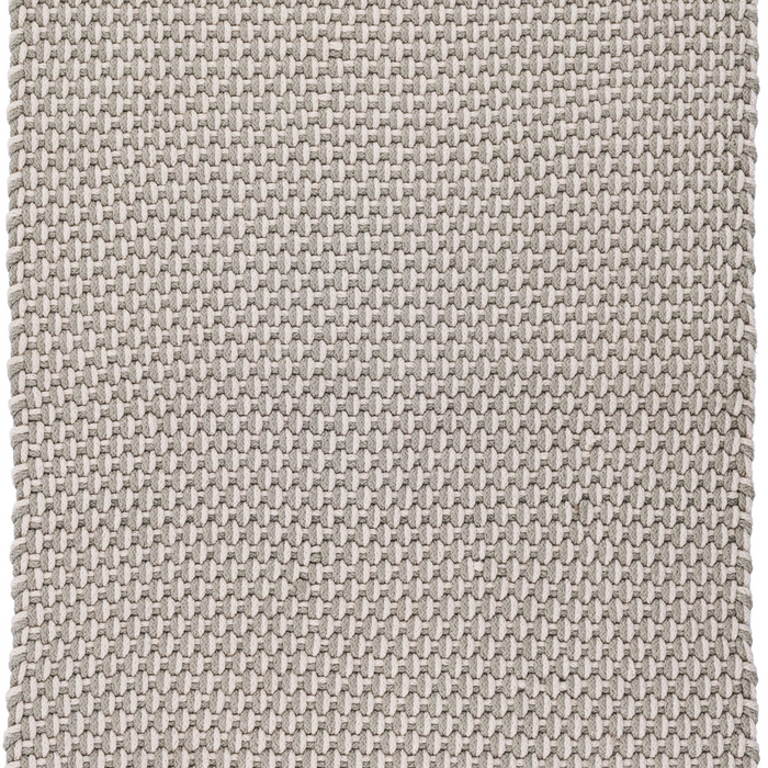 Two-Tone Rope Handwoven Indoor/Outdoor Rug, Platinum/Ivory
