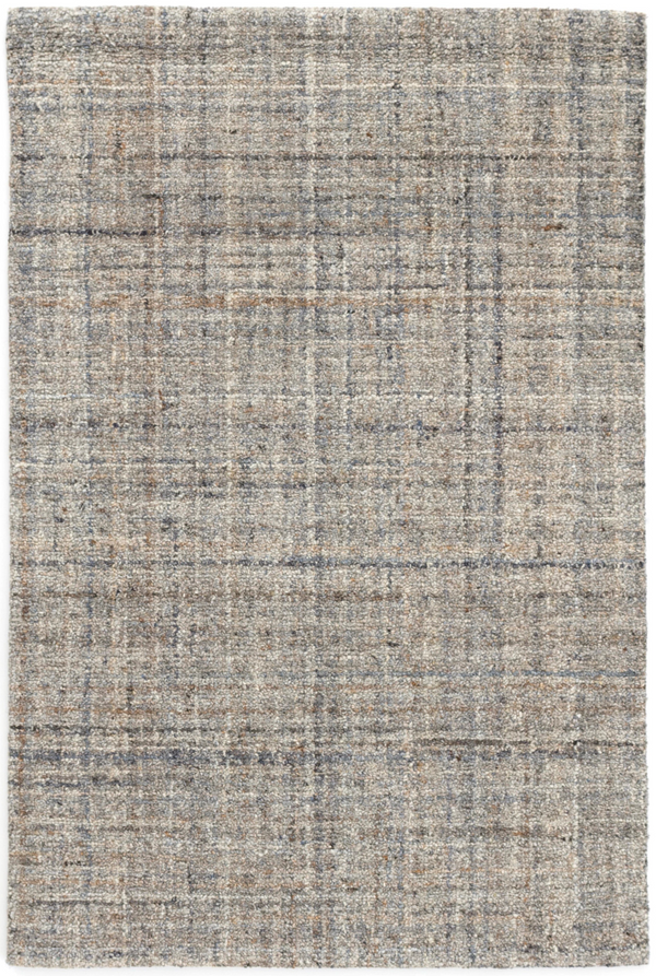 Harris Hand Micro Hooked Wool Rug, Blue/Brown