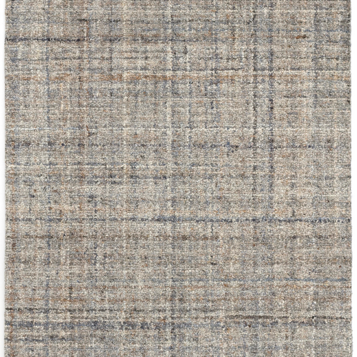 Harris Hand Micro Hooked Wool Rug, Blue/Brown