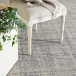 Harris Hand Micro Hooked Wool Rug, Blue/Brown