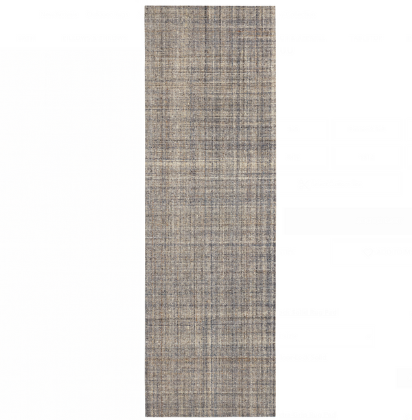 Harris Hand Micro Hooked Wool Rug, Blue/Brown