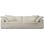 Casual Oversize Comfort Sofa, Effie Linen Performance Fabric,  95" W