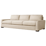 California Casual 3 Seater Sofa, Effie Linen Performance Fabric, 96.85" W