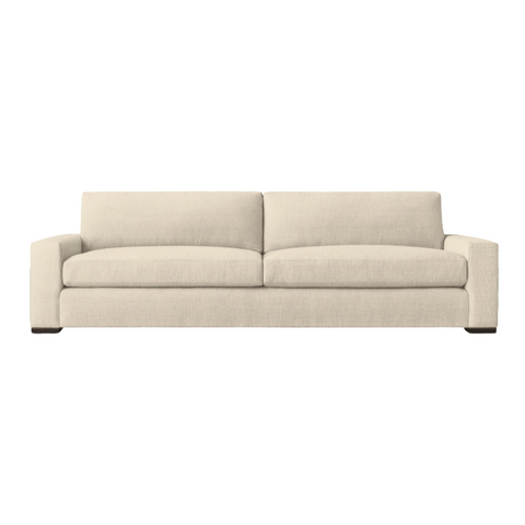 California Casual 2 Seater Sofa, Effie Linen Performance Fabric, 84.6" W