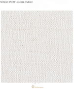 Paxton 2 Piece Sectional, RAF, Nomad Snow Crypton Performance Fabric, 126.5" x 101"