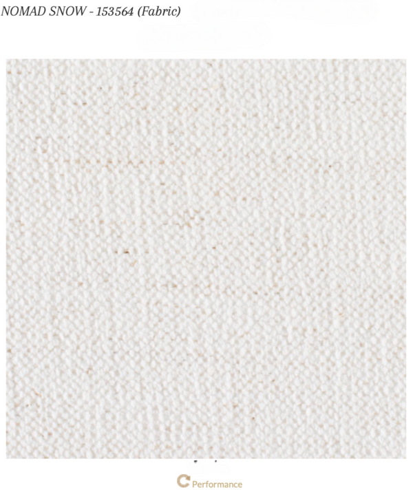 Paxton 2 Piece Sectional, RAF, Nomad Snow Crypton Performance Fabric, 126.5" x 101"