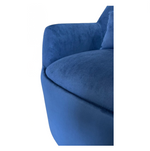 Syd Swivel Club Chair, Antonio Sapphire Blue