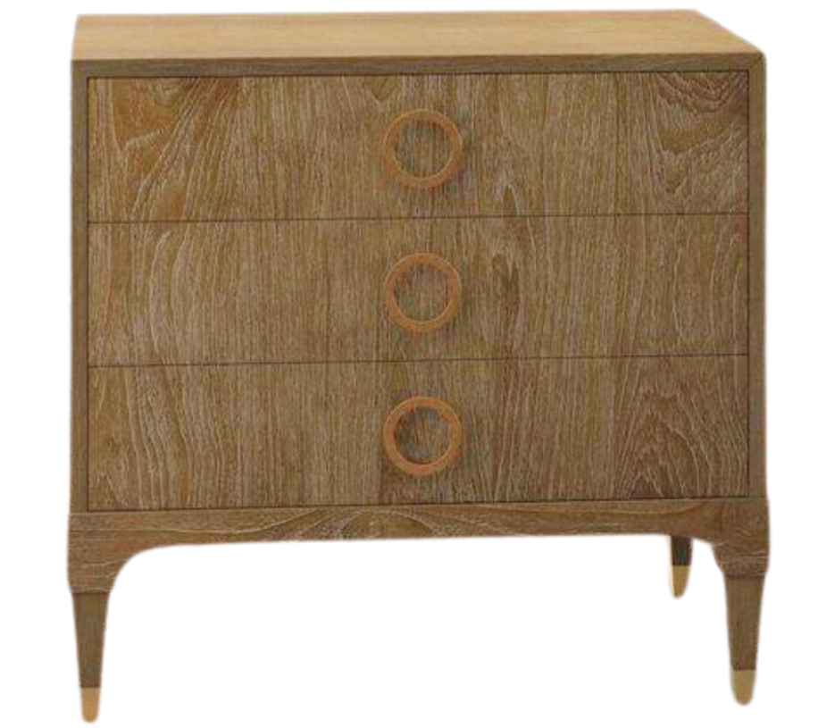 Atherton Nightstand in Cerused Teak