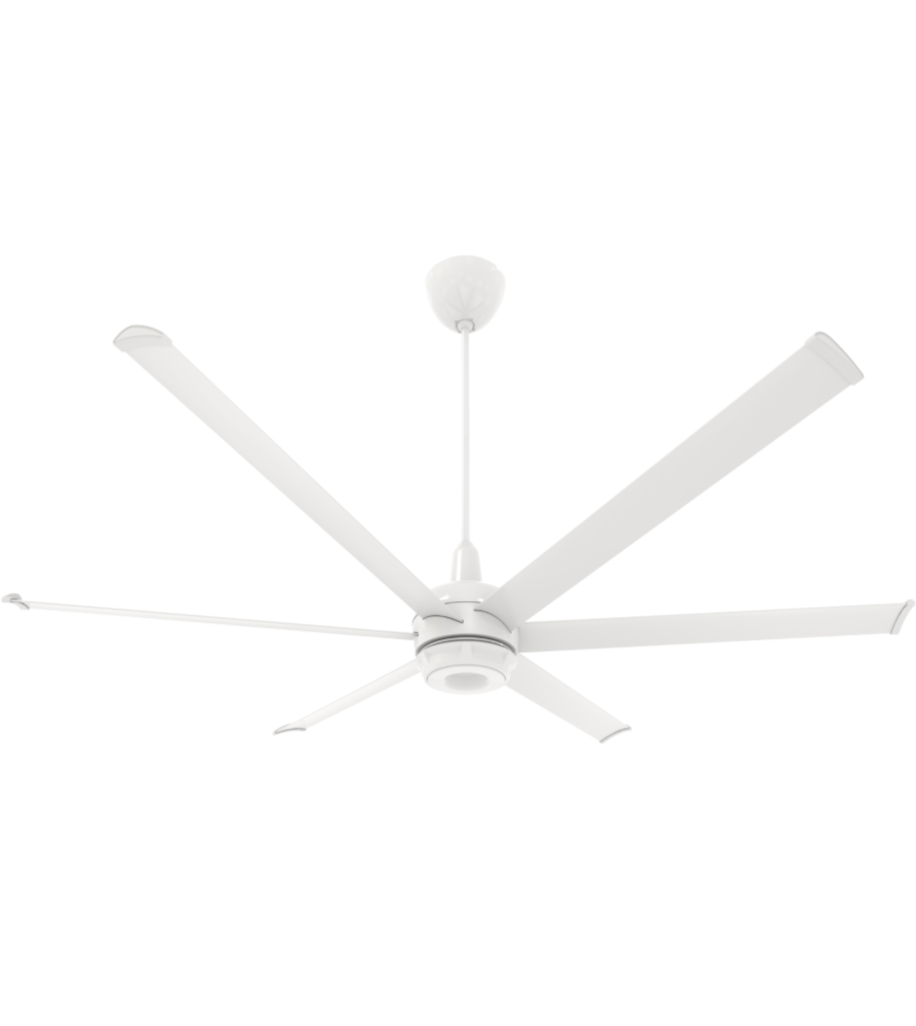 ES6 Indoor/Outdoor Ceiling Fan, 84", White