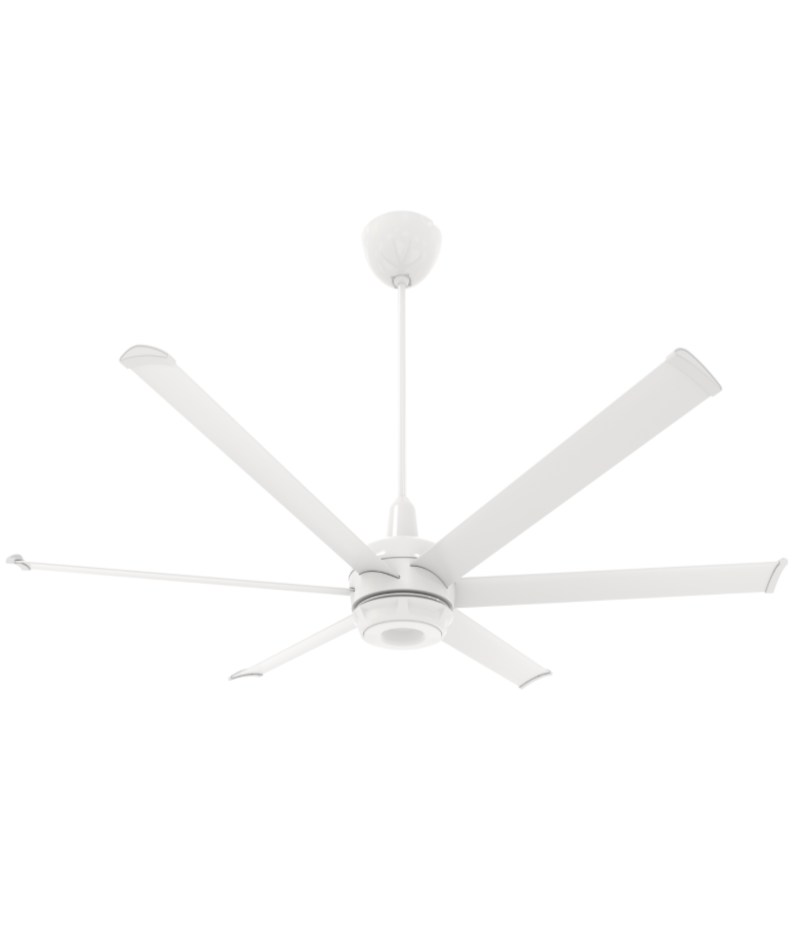 ES6 Indoor/Outdoor Ceiling Fan, 72", White