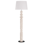 Woodrow Floor Lamp, Limewash, Wood