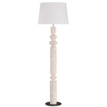 Woodrow Floor Lamp, Limewash, Wood