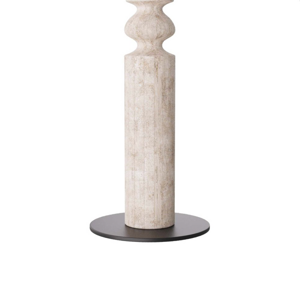 Woodrow Floor Lamp, Limewash, Wood