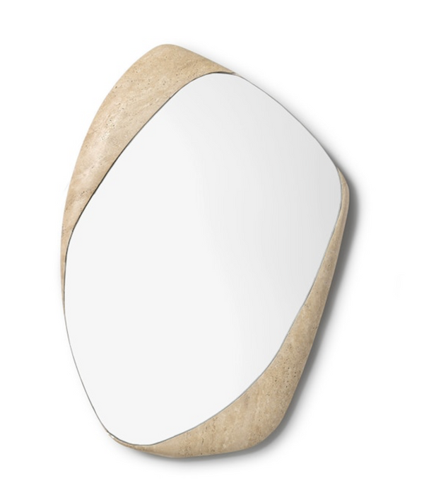 Kira Travertine Mirror, Large