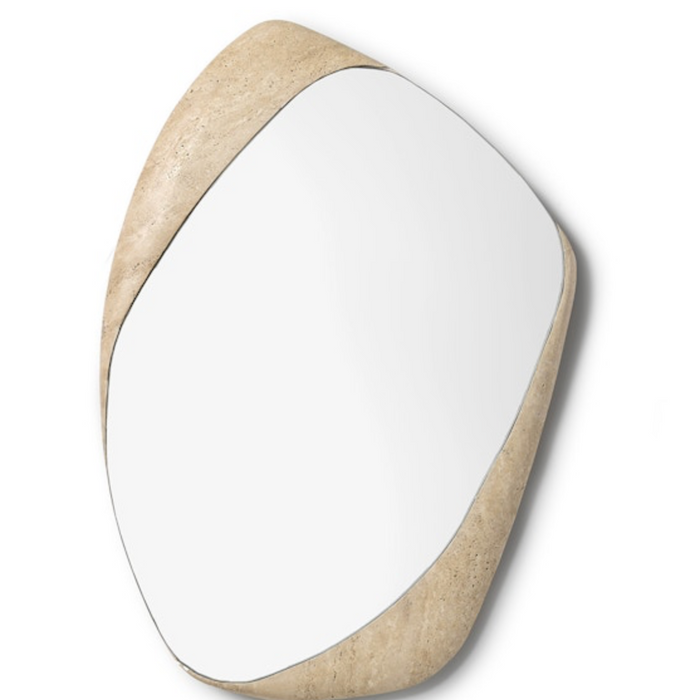 Kira Travertine Mirror, Large