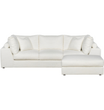 Lucca RAF Sectional, 117" Kipri Snow Performance Fabric