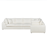 Lucca Sectional (moveable piece so can be LAF or RAF), 146.5" x 117" Kipri Snow Performance Fabric