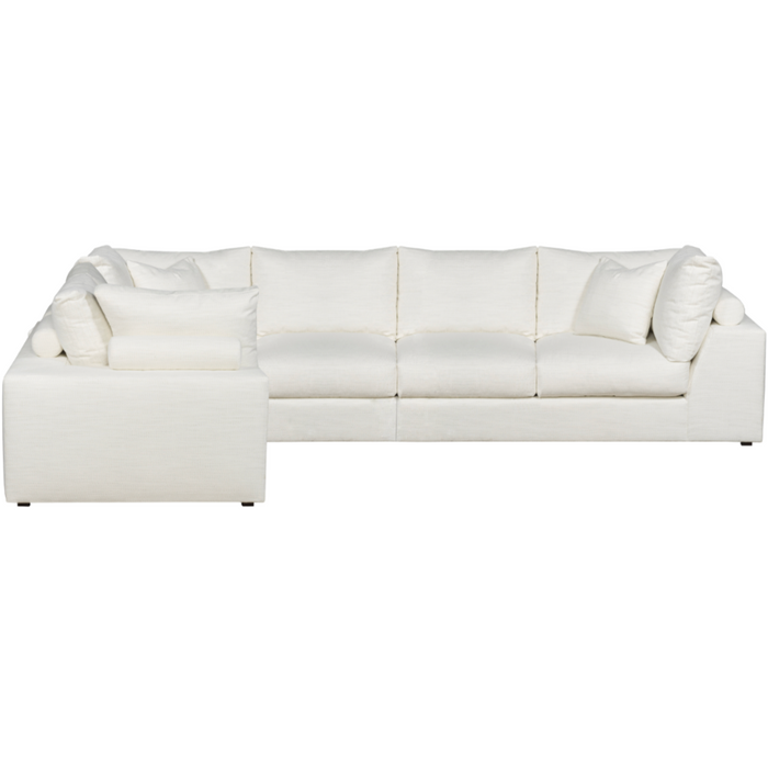 Lucca Sectional (moveable piece so can be LAF or RAF), 146.5" x 117" Kipri Snow Performance Fabric