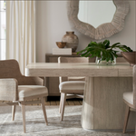 Broderick Extendable Dining Table, Light Driftwood 80" to 120" L