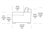 Revere Today Sleeper Sofa, Archer Sand Performance Fabric/Mink, Queen Plus, 82"W
