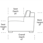 Revere Today Sleeper Sofa, Archer Sand Performance Fabric/Mink, Queen, 76"W