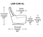 Lanier Leather Comfort Air Chair & Ottoman, Bison White/Walnut, 2 Sizes
